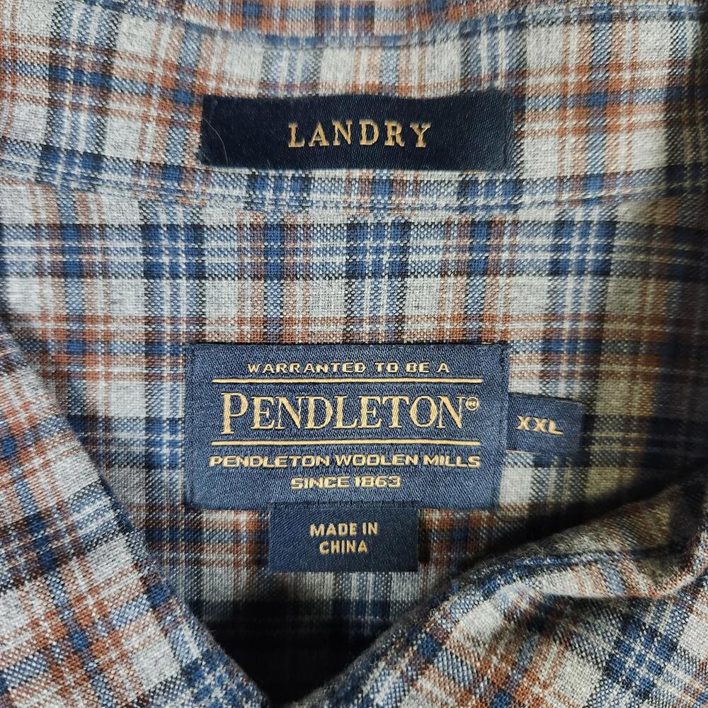 Pendleton Wool Landry Plaid Long Sleeve Button Do… - image 5